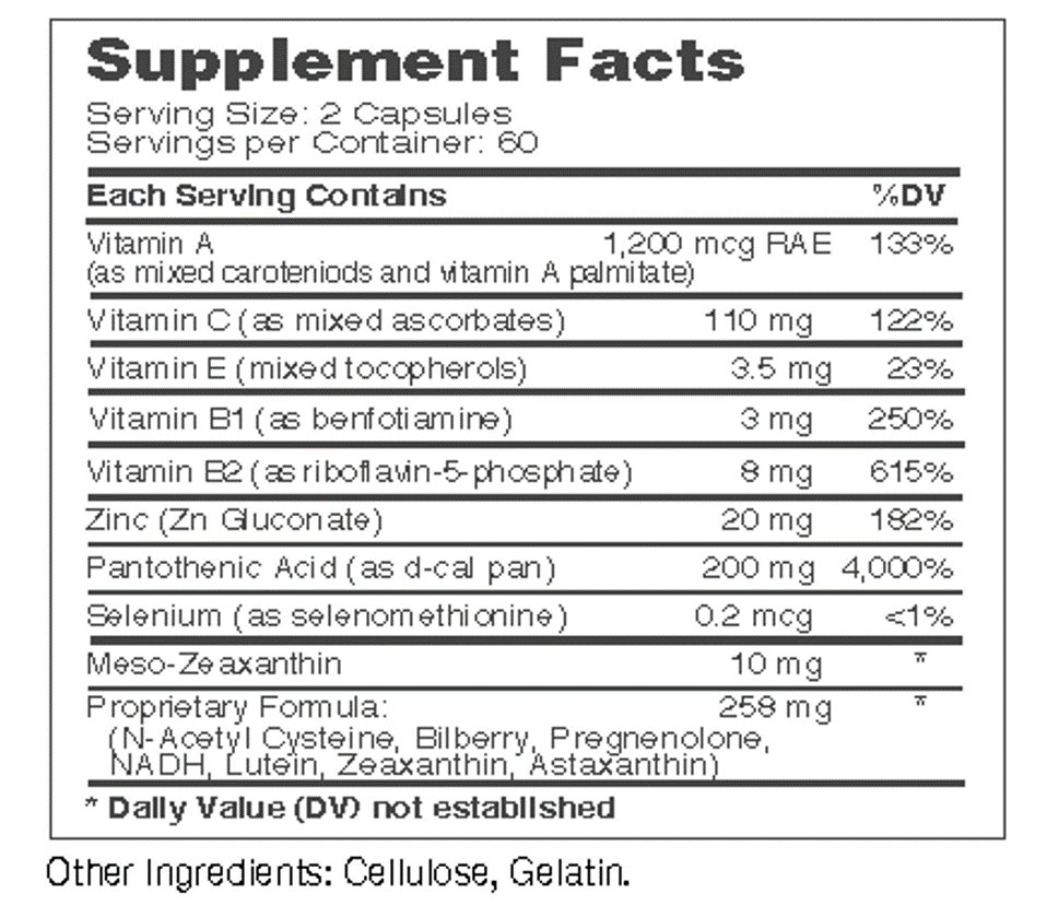 EYE DEFENSE (Mesozeaxanthin)